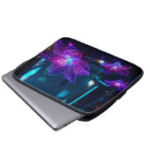 Abstrakte Neonadern 13' Laptopschutzhülle (Vorne Knopf)
