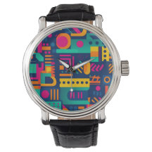 Abstrakte Neonfarben und geometrische bohemische F