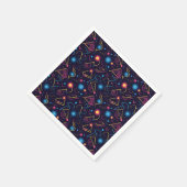Abstrakte neongeometrische Formen Serviette (Ecke)