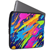 Abstrakte Neonröstchen Pinash Art Laptopschutzhülle (Vorne Rechts)