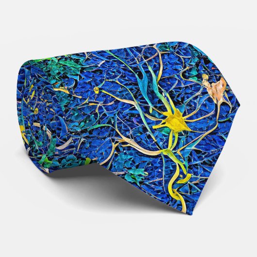 Abstrakte Neuron Krawatte (Gerollt)