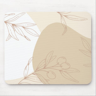 Abstrakte neutrale Boho Art Mousepad
