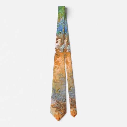 Abstrakte neutrale Farben Krawatte (Vorderseite)