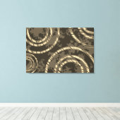 Abstrakte neutrale Kreise durch die Zeit Leinwanddruck (Insitu (Holzboden))