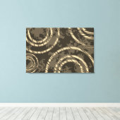 Abstrakte neutrale Kreise durch die Zeit Leinwanddruck (Insitu (Holzboden))