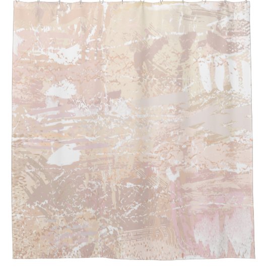 Abstrakte neutrale Mischung Duschvorhang (Vorderseite)