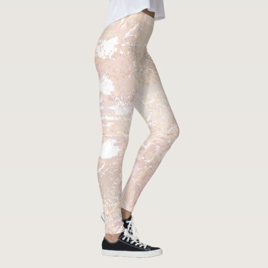 Abstrakte neutrale Mischung Leggings (Rechts)