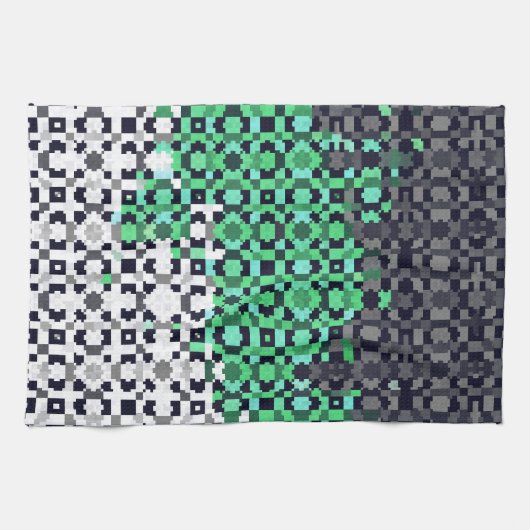 Abstrakte Neutrois-Flagge Geschirrtuch (Horizontal)
