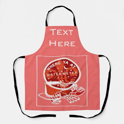 Abstrakte New Orleans Design hinzufügen Text, Schü Schürze (Vorderseite)