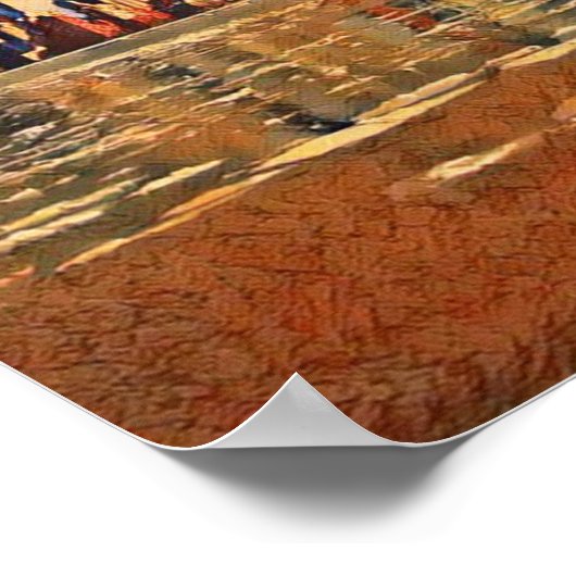 Abstrakte New York Skyline Poster (Ecke)