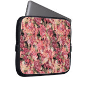 Abstrakte niedliche Blume in Rosa Blumenmuster Laptopschutzhülle (Vorne Rechts)