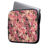 Abstrakte niedliche Blume in Rosa Blumenmuster Laptopschutzhülle (Vorderseite Links)