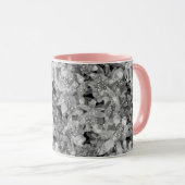 Abstrakte niedliche Blume in Rosa Blumenmuster Tasse (VorderseiteRechts)