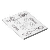 Abstrakte Niedliche Bunco-Karte/Blatt Notizblock (angewinkelt)