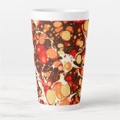 abstrakte  , niedliche, rote milchtasse (Vorderseite)