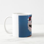 Abstrakte niedliche Vogelmalerei des Goldfinch Kaffeetasse (Links)