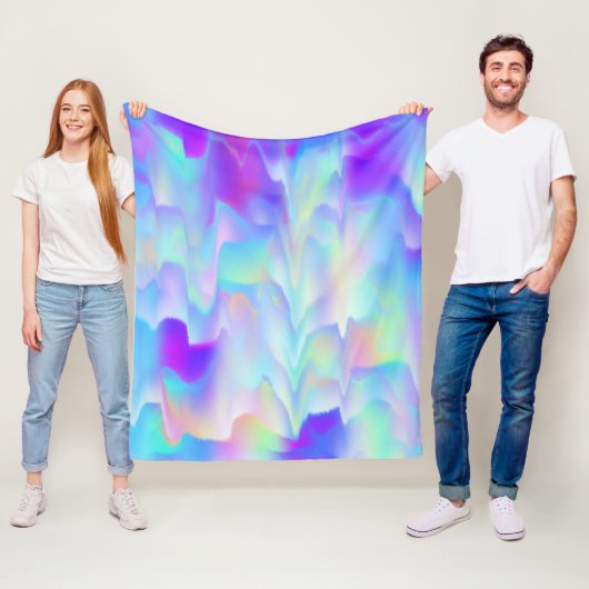 Abstrakte Nordlichter Fleecedecke (Beispiel)