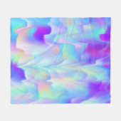 Abstrakte Nordlichter Fleecedecke (Vorderseite (Horizontal))