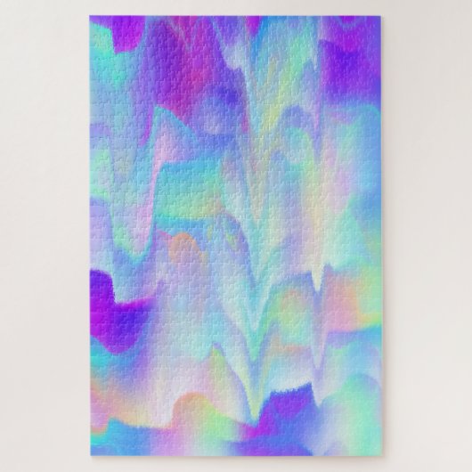 Abstrakte Nordlichter Puzzle (Vertikal)