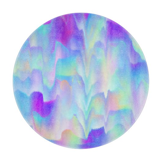 Abstrakte Nordlichter Schneidebrett (Vorderseite)