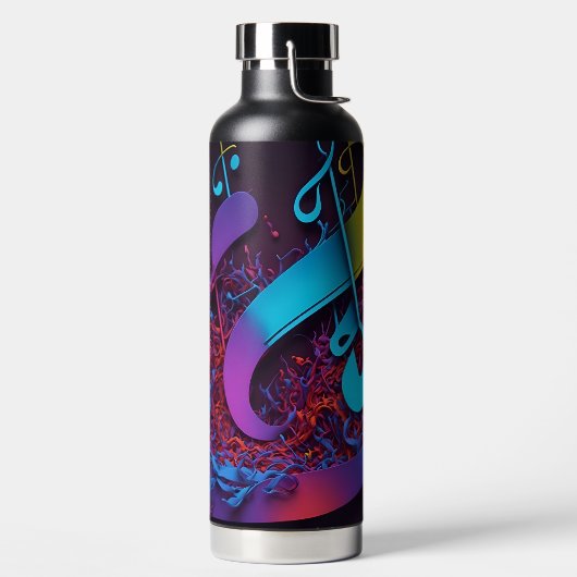 Abstrakte Noten Trinkflasche (links)