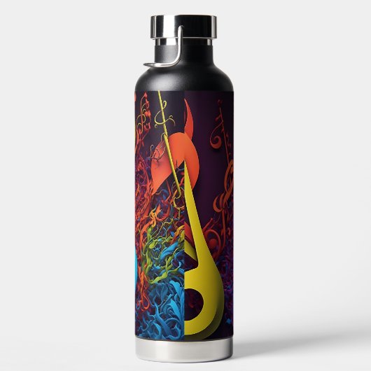 Abstrakte Noten Trinkflasche (Rechts)