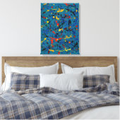 Abstrakte Nr. 902 Leinwanddruck (Insitu (Schlafzimmer))