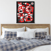 Abstrakte Nr. 946 Leinwanddruck (Insitu (Schlafzimmer))