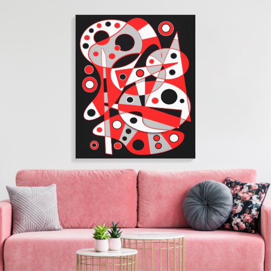 Abstrakte Nr. 961 Leinwanddruck (Insitu (Wohnzimmer))