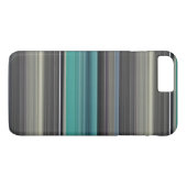 Abstrakte Nummer 1: Aquamarin und grau Case-Mate iPhone Hülle (Rückseite (Horizontal))
