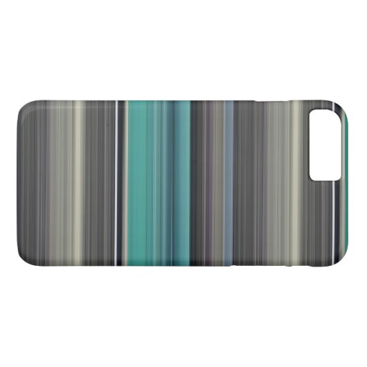 Abstrakte Nummer 1: Aquamarin und grau Case-Mate iPhone Hülle (Rückseite (Horizontal))
