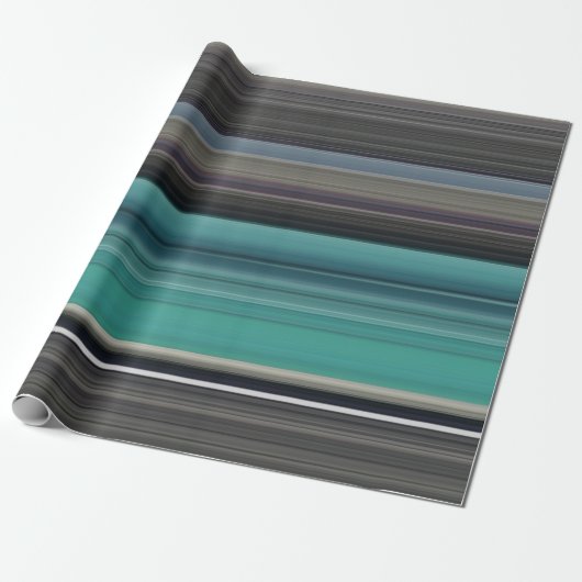 Abstrakte Nummer 1: Aquamarin und grau Geschenkpapier (Ungerollt)