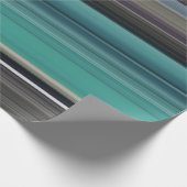 Abstrakte Nummer 1: Aquamarin und grau Geschenkpapier (Ecke)