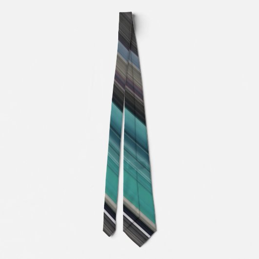 Abstrakte Nummer 1: Aquamarin und grau Krawatte (Rückseite)