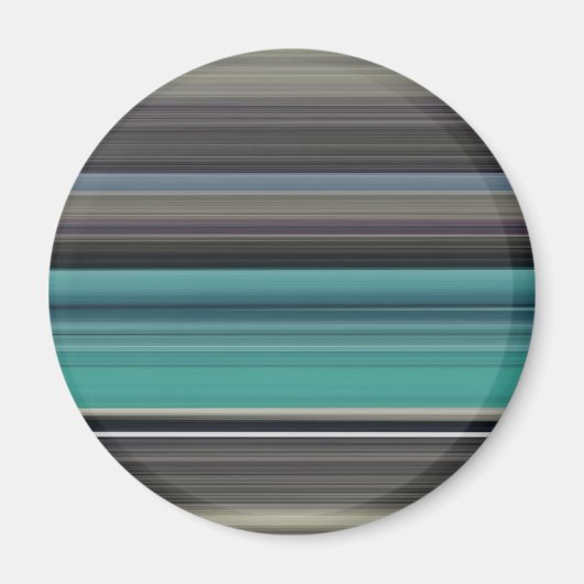 Abstrakte Nummer 1: Aquamarin und grau Magnet (Vorne)