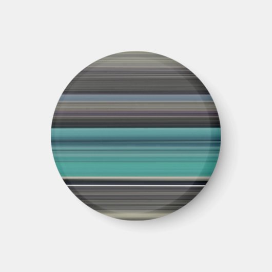 Abstrakte Nummer 1: Aquamarin und grau Magnet (Vorne)