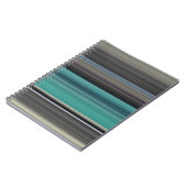 Abstrakte Nummer 1: Aquamarin und grau Notizblock (Linke Seite)