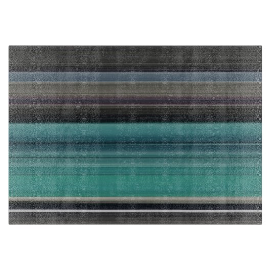 Abstrakte Nummer 1: Aquamarin und grau Schneidebrett (Vorderseite)