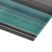 Abstrakte Nummer 1: Aquamarin und grau Schneidebrett (Ecke)