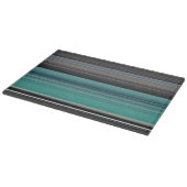 Abstrakte Nummer 1: Aquamarin und grau Schneidebrett (Ecke)