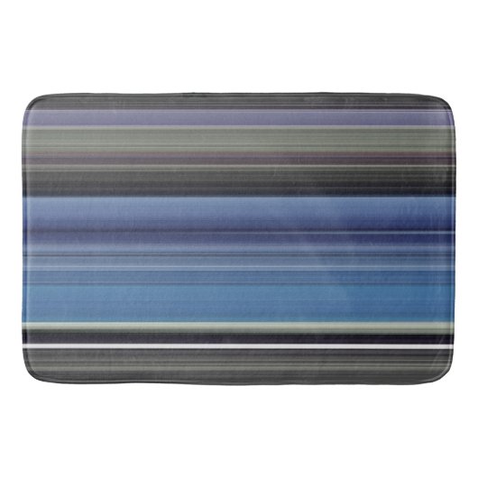 Abstrakte Nummer 1: blau und grau Badematte (Vorderseite)