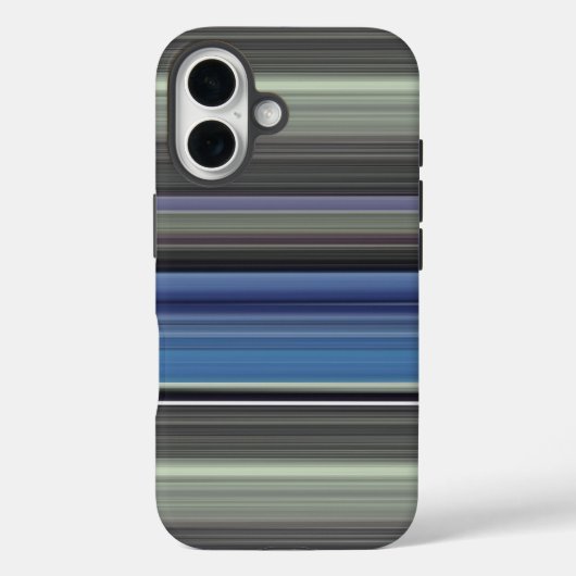 Abstrakte Nummer 1: blau und grau Case-Mate iPhone Hülle (Rückseite)