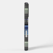 Abstrakte Nummer 1: blau und grau Case-Mate iPhone Hülle (Rückseite / Rechts)
