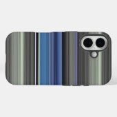 Abstrakte Nummer 1: blau und grau Case-Mate iPhone Hülle (Rückseite (Horizontal))