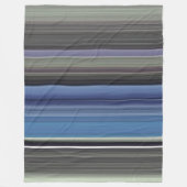 Abstrakte Nummer 1: blau und grau Fleecedecke (Vorderseite)