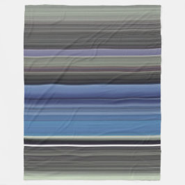 Abstrakte Nummer 1: blau und grau Fleecedecke