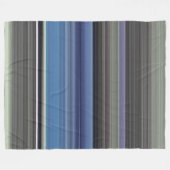Abstrakte Nummer 1: blau und grau Fleecedecke (Vorderseite (Horizontal))