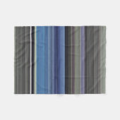 Abstrakte Nummer 1: blau und grau Fleecedecke (Vorderseite (Horizontal))