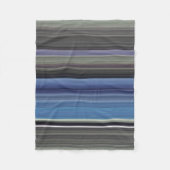 Abstrakte Nummer 1: blau und grau Fleecedecke (Vorderseite)