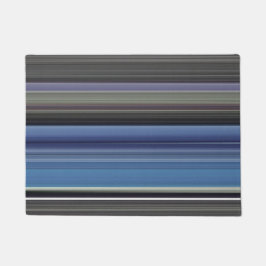 Abstrakte Nummer 1: blau und grau Fußmatte